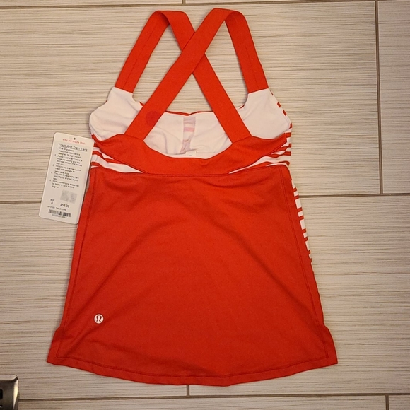 🎆Lululemon Track and Train Tank in Twin Stripe Love Red/Love Red - Picture 7 of 13